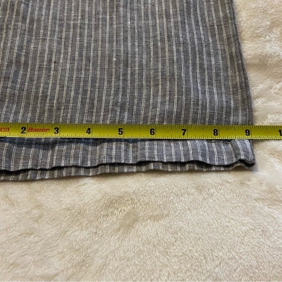 ELLEN TRACY / Striped Linen Pants Size S - Picture 12 of 12